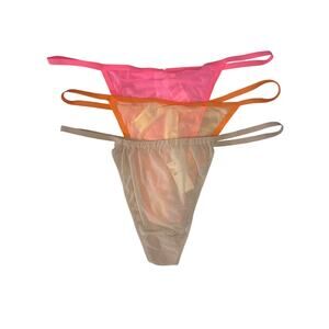 Aerie SMOOTHEZ Mesh String Thongs 3-Piece Set - Size XL  Comfortable & Stylish